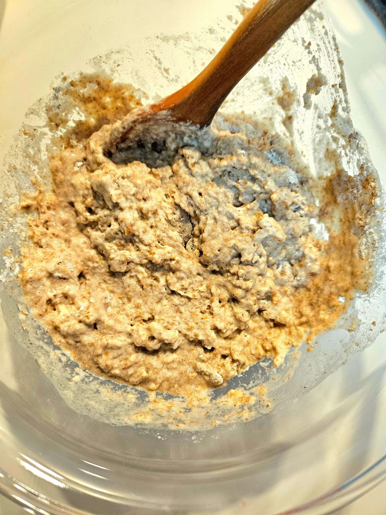 Whole Wheat Pizza Dough Step 1 - Rabbitmeal
