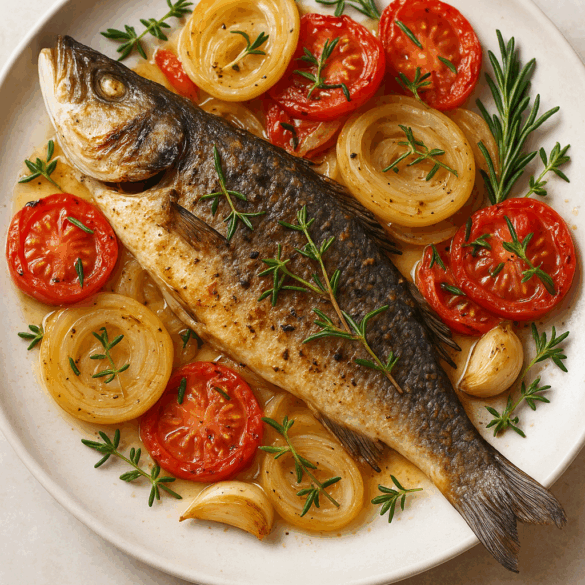 Baked Sea Bass - Rabbitmeal