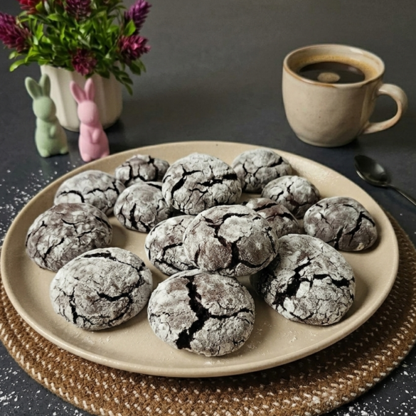 Chocolate Crinkle Cookies Recipe - Rabbitmeal