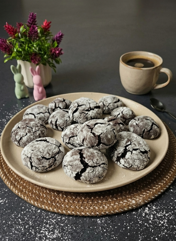 Chocolate Crinkle Cookies Recipe - Rabbitmeal